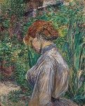 Henri-de-Toulouse-Lautrec-1864-1901-Carmen-Gaudin-Red-Headed-Woman-in-the-Garden-of-M.-Foret-Summer-1887-